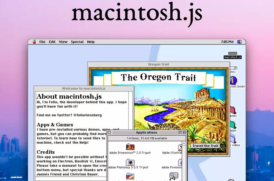 MacOs 1991 года превратили в приложение