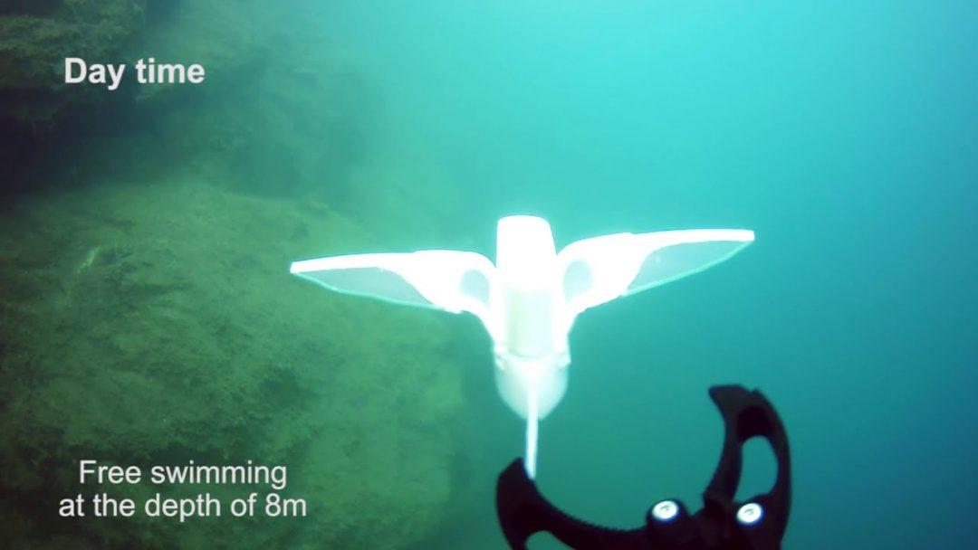 Посмотрите: мягкий робот плавает в Марианской впадине