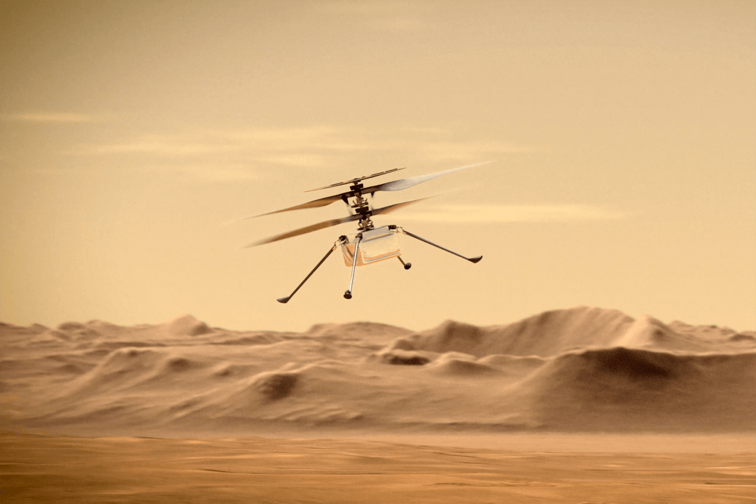 Посмотрите: 3D-видео полёта вертолёта на Марсе