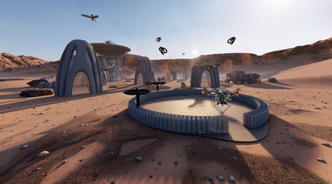 Сделали строительные летающие дроны, которые печатают конструкции в ...