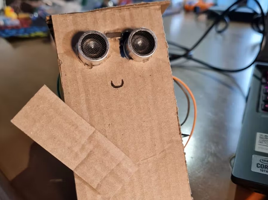 Блогер сделала робота-компаньона из куска картона