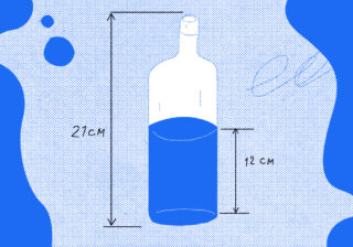 Сколько воды в бутылке?