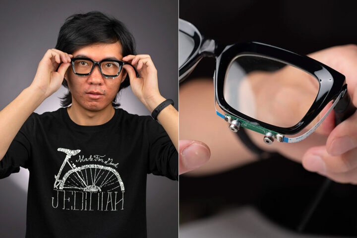 Изобрели очки с искусственным интеллектом, которые распознают бесшумные команды при помощи сонара