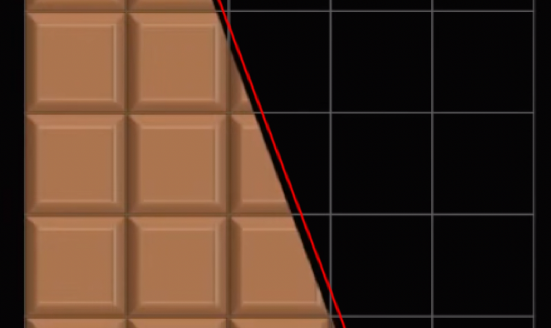 Откуда взялась лишняя долька шоколада?