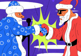 Посленовогодняя задачка: Санта-Клаус снова против Деда Мороза