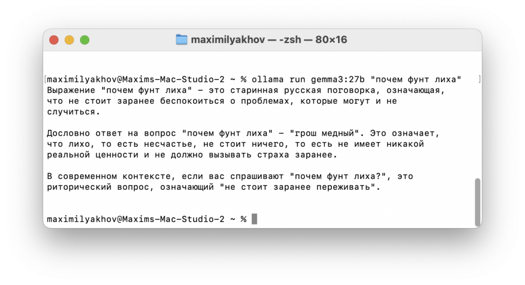 Как за 10 минут запустить нейронки локально на компьютере Apple