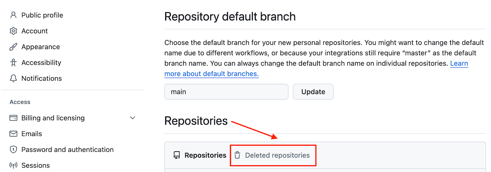 Как восстановить удалённый репозиторий