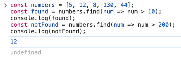 Что такое метод find() в JavaScript