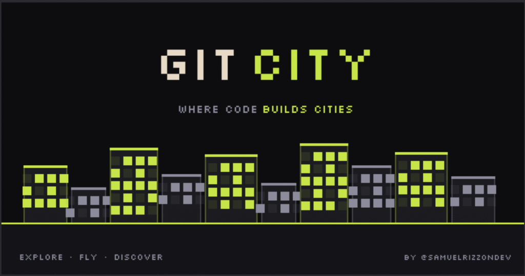 Git City превращает GitHub-профиль в 3D-город