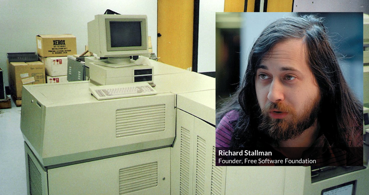 Ричард Столлман и принтер