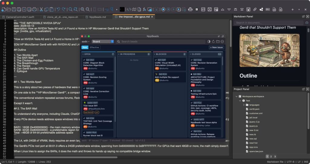 Notepad++ наконец-то получил нативный порт для macOS спустя 20 лет