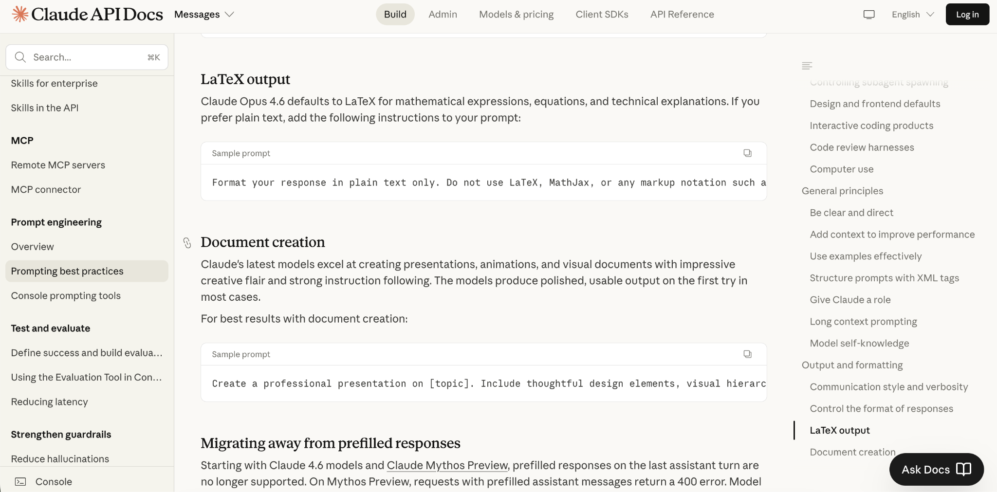 Anthropic Prompt Library 
