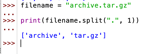 Сравнение split(), rsplit() и partition() 