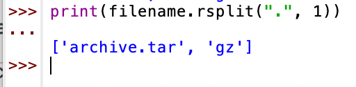 Сравнение split(), rsplit() и partition() 