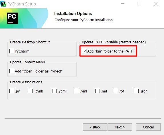 Установка PyCharm