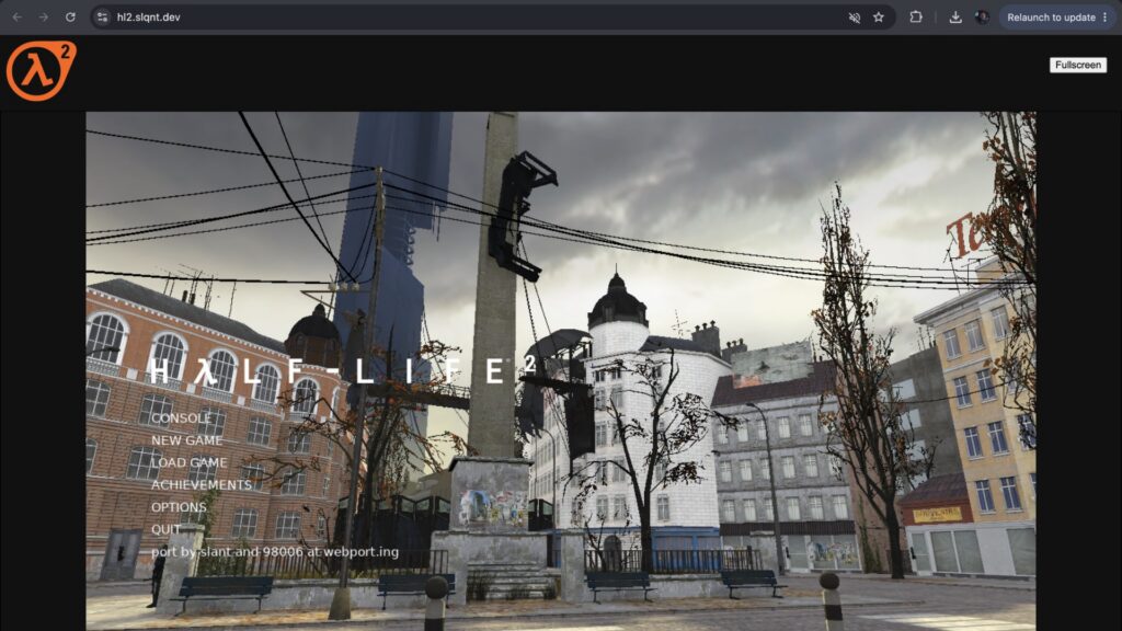 Half-Life 2 запустили прямо в браузере без Steam и скачивания на компьютер