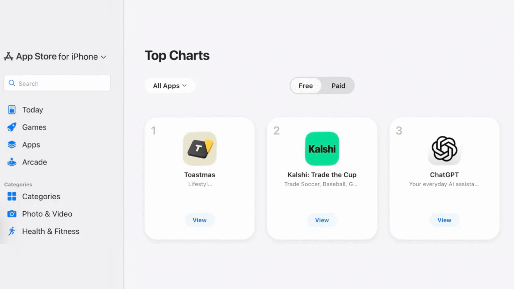 App Store в США возглавило замаскированное приложение Т-Банка