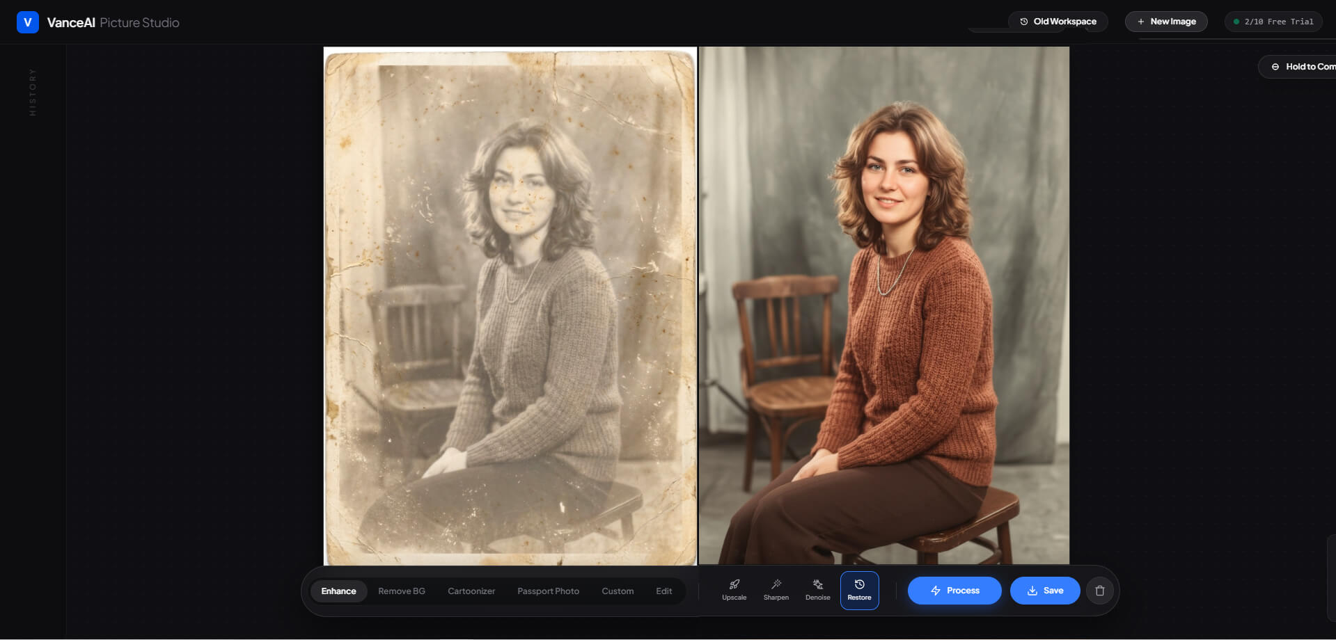 VanceAI Photo Restore