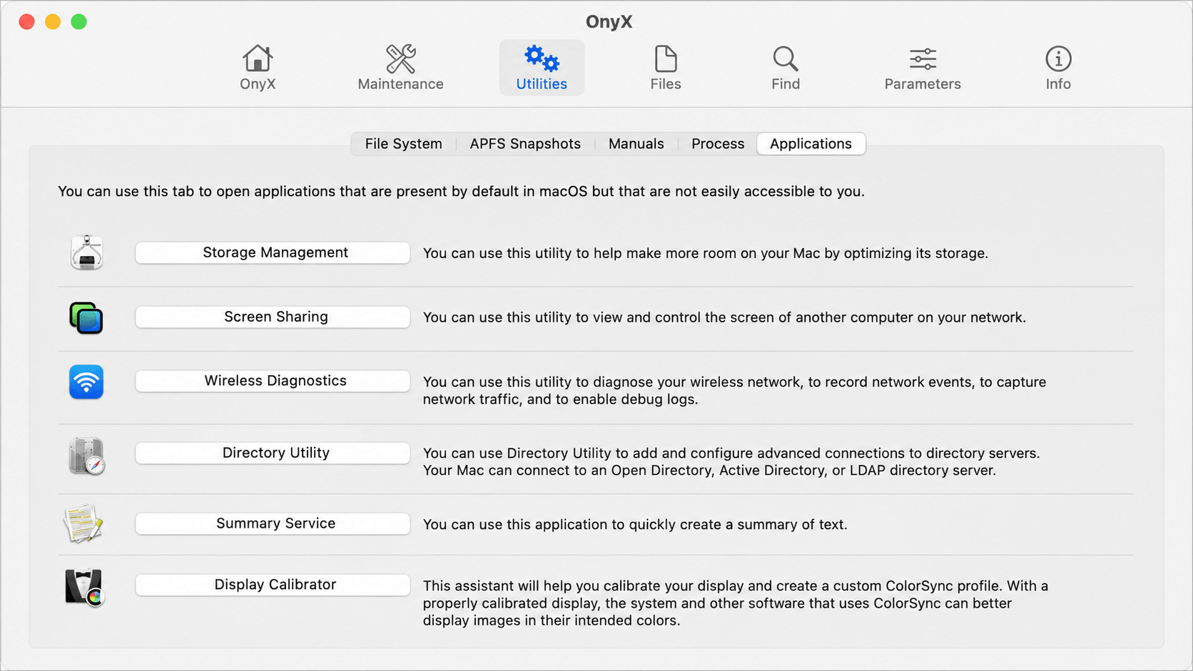 OnyX: для системного обслуживания macOS