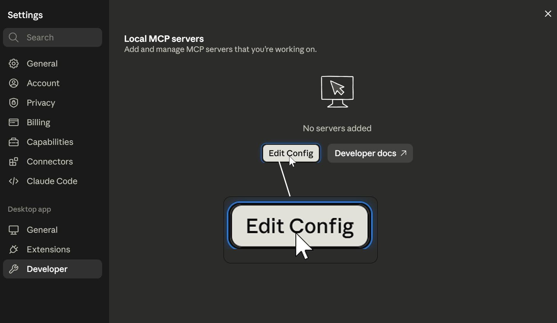 Как добавить локальный MCP в Claude Desktop