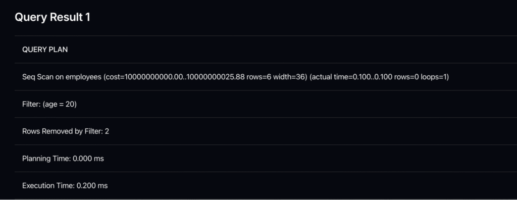 Seq Scan (Sequential Scan): последовательное чтение таблицы целиком