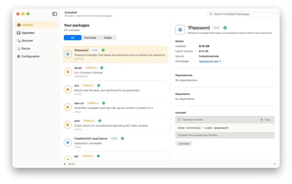Вышла Homebrew 7.0.0 с GUI для macOS и встроенной проверкой уязвимостей
